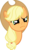 Size: 1381x2359 | Tagged: safe, artist:sircinnamon, applejack, earth pony, pony, g4, :i, bust, female, portrait, simple background, solo, transparent background, vector