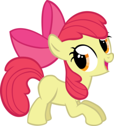 Size: 1744x1919 | Tagged: safe, artist:sircinnamon, apple bloom, g4, fun pose, simple background, transparent background, vector