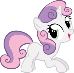 Size: 1841x1834 | Tagged: safe, artist:sircinnamon, sweetie belle, pony, unicorn, g4, female, filly, fun pose, open mouth, simple background, transparent background, vector