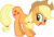 Size: 2388x1617 | Tagged: safe, artist:sircinnamon, applejack, earth pony, pony, g4, female, fun pose, simple background, solo, transparent background, vector