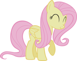 Size: 3861x3051 | Tagged: safe, artist:sircinnamon, fluttershy, pegasus, pony, g4, ^^, cute, eyes closed, high res, shyabetes, simple background, solo, transparent background, vector