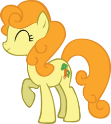 Size: 3264x3643 | Tagged: safe, artist:sircinnamon, carrot top, golden harvest, pony, g4, eyes closed, female, high res, simple background, solo, transparent background, vector