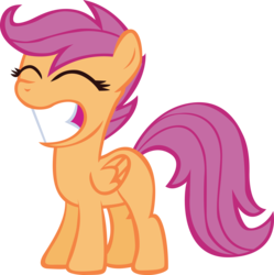Size: 3816x3839 | Tagged: safe, artist:sircinnamon, scootaloo, pony, g4, female, high res, simple background, solo, transparent background, vector
