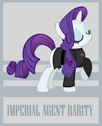 Size: 2008x2480 | Tagged: safe, artist:bouxn, rarity, pony, g4, clothes, costume, crossover, eyes closed, female, high res, solo, star wars, star wars: the old republic