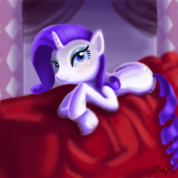 Size: 1000x1000 | Tagged: safe, artist:thefabledrarity, rarity, pony, g4, female, solo