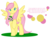 Size: 1651x1263 | Tagged: safe, artist:sinclair2013, fluttershy, pegasus, pony, g4, colored, female, flower, flower in hair, holiday, palindrome get, raised hoof, simple background, smiling, solo, transparent background, valentine's day