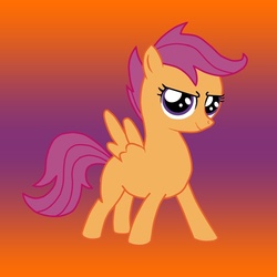 Size: 800x800 | Tagged: safe, artist:ponyus94, scootaloo, pegasus, pony, g4, female, solo