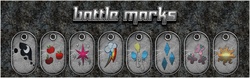 Size: 996x311 | Tagged: safe, artist:omegastyle, cutie mark, dog tags