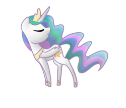 Size: 700x600 | Tagged: safe, artist:otterlore, princess celestia, pony, g4, female, mare, simple background, solo, transparent background