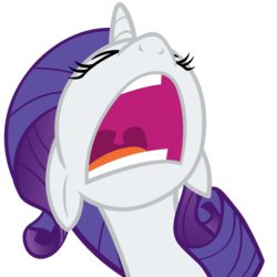 Size: 3000x3000 | Tagged: safe, artist:ohitison, rarity, pony, a dog and pony show, female, high res, open mouth, simple background, solo, transparent background, vector