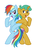 Size: 1176x1634 | Tagged: safe, artist:kyojiogami, rainbow dash, snails, pony, g4, duo, female, male, rainsnail, shipping, straight