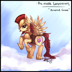 Size: 800x800 | Tagged: safe, artist:felynea, oc, oc only, pony, royal guard, solo