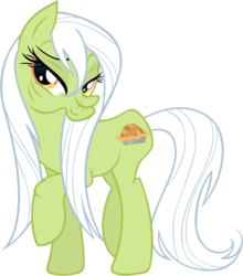 Size: 1000x1138 | Tagged: safe, artist:draikjack, granny smith, pony, g4, bedroom eyes, hilarious in hindsight, simple background, solo, transparent background, vector, wet mane
