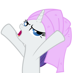 Size: 5500x5500 | Tagged: safe, artist:drfatalchunk, rarity, pony, g4, green isn't your color, absurd resolution, female, simple background, solo, towel, transparent background, vector