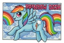 Size: 550x373 | Tagged: safe, artist:kalikafutago, rainbow dash, pony, g4, female, solo