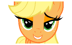 Size: 2000x1250 | Tagged: dead source, safe, artist:daviez20, applejack, earth pony, pony, g4, animated, bedroom eyes, female, lip bite, looking at you, love face, mare, simple background, solo, transparent background, vector