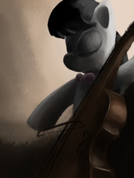 Size: 752x1000 | Tagged: safe, artist:phoenix-conrad, octavia melody, earth pony, pony, g4, bowtie, cello, female, musical instrument, solo