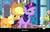 Size: 636x411 | Tagged: safe, edit, edited screencap, screencap, applejack, twilight sparkle, earth pony, unicorn, g4, bedroom eyes, canterlot castle, caption, door, royal guard, youtube caption