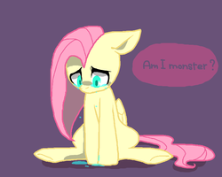 Size: 750x600 | Tagged: safe, artist:tona, fluttershy, pegasus, pony, g4, crying, female, pixiv, sad, solo