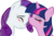 Size: 2526x1660 | Tagged: safe, artist:kennyklent, rarity, twilight sparkle, pony, unicorn, g4, blushing, duo, female, forehead kiss, kissing, lesbian, mare, ship:rarilight, shipping, simple background, transparent background, unicorn twilight, vector