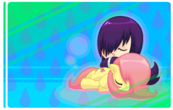 Size: 549x350 | Tagged: safe, artist:turbulosus, fluttershy, g4, crossover, cute, hanako ikezawa, katawa shoujo, scar