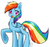 Size: 1009x941 | Tagged: safe, artist:casocat, rainbow dash, pony, g4, female, solo