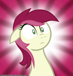 Size: 1000x1045 | Tagged: safe, artist:zantyarz, roseluck, pony, g4, female, reaction image, solo, surprise face