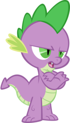 Size: 3462x6000 | Tagged: safe, artist:tamalesyatole, spike, dragon, g4, male, simple background, solo, spike is not amused, transparent background, unamused