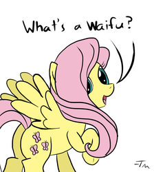 Size: 627x700 | Tagged: safe, artist:tanmansmantan, fluttershy, pegasus, pony, g4, butt, colored, flutterbutt, looking at you, looking back, open mouth, plot, raised hoof, simple background, smiling, solo, spread wings, waifu, white background