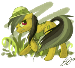 Size: 1006x909 | Tagged: safe, artist:probablyfakeblonde, daring do, pony, g4, female, looking back, solo