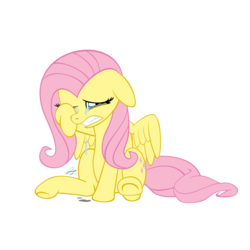 Size: 1600x1600 | Tagged: artist needed, safe, fluttershy, pegasus, pony, g4, crying, female, floppy ears, mare, simple background, sitting, solo, transparent background