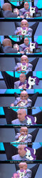 Size: 637x2680 | Tagged: safe, rarity, sweetie belle, g4, austin powers, austin powers: the spy who shagged me, brush, comic, dr. evil, mike myers, mini-me (austin powers), mini-mr. bigglesworth, mr. bigglesworth, parody, verne troyer