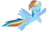 Size: 3283x2107 | Tagged: dead source, safe, artist:sierraex, rainbow dash, pegasus, pony, g4, female, high res, mare, simple background, solo, transparent background, vector