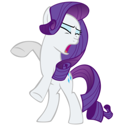 Size: 1926x2013 | Tagged: dead source, safe, artist:sierraex, rarity, earth pony, pony, g4, the return of harmony, bipedal, earth pony rarity, female, hornless unicorn, mare, missing horn, race swap, simple background, solo, transparent background, vector