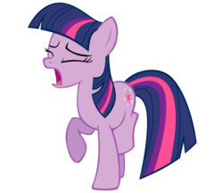 Size: 2397x2073 | Tagged: dead source, safe, artist:sierraex, twilight sparkle, earth pony, pony, g4, the return of harmony, earth pony twilight, female, high res, mare, missing horn, panicking, race swap, simple background, solo, transparent background, vector