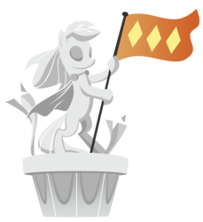 Size: 1926x2107 | Tagged: dead source, safe, artist:sierraex, g4, no pony, simple background, statue, transparent background, vector, victory, victory statue