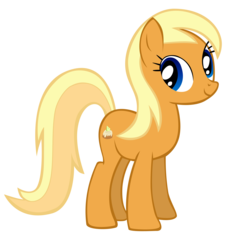 Size: 1926x2107 | Tagged: dead source, safe, artist:sierraex, apple cobbler, earth pony, pony, g4, green isn't your color, apple family member, background pony, female, mare, simple background, solo, transparent background, vector