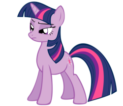 Size: 2397x2073 | Tagged: dead source, safe, artist:sierraex, twilight sparkle, pony, unicorn, boast busters, g4, female, high res, mare, narrowed eyes, simple background, solo, transparent background, unicorn twilight, vector