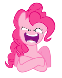 Size: 1591x2000 | Tagged: dead source, safe, artist:sierraex, edit, pinkie pie, g4, face swap, simple background, transparent background, vector