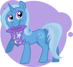 Size: 474x437 | Tagged: safe, artist:cerko, trixie, pony, unicorn, g4, female, happy, hat, mare, simple background, solo, transparent background, trixie's hat