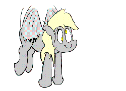 Size: 550x400 | Tagged: safe, artist:tooneyd, derpy hooves, pegasus, pony, ask ditzy doo, g4, animated, ask, female, flying, mare, solo