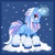 Size: 1500x1500 | Tagged: safe, artist:inkblot-rabbit, pony, unicorn, yeti, abbey bominable, monster high, ponified, snow, snowfall