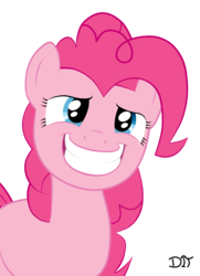 Size: 3289x4543 | Tagged: dead source, safe, artist:denial-is-tragic, pinkie pie, earth pony, pony, friendship is magic, g4, cute, diapinkes, faic, female, grin, looking at you, simple background, smiling, solo, squee, transparent background, vector