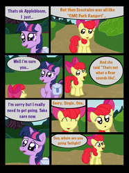 Size: 760x1020 | Tagged: safe, artist:template93, apple bloom, twilight sparkle, comic:story of the blanks (template93), story of the blanks, g4, color, comic