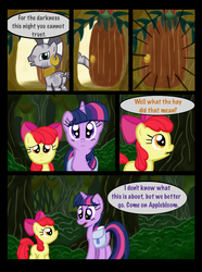 Size: 760x1020 | Tagged: safe, artist:template93, apple bloom, twilight sparkle, zecora, zebra, comic:story of the blanks (template93), story of the blanks, g4, color, comic