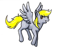 Size: 689x555 | Tagged: safe, artist:evilmel, derpy hooves, pegasus, pony, g4, female, mare, solo