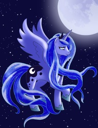 Size: 1700x2227 | Tagged: safe, artist:drmambo199, princess luna, pony, g4, female, solo