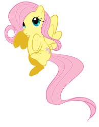 Size: 700x900 | Tagged: safe, artist:tearzah, fluttershy, pegasus, pony, g4, female, simple background, solo, white background