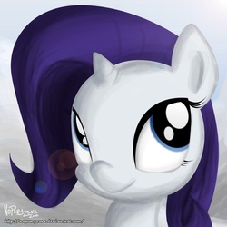 Size: 999x999 | Tagged: safe, artist:noponyzone, rarity, pony, g4, female, filly, filly rarity, solo, younger