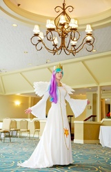 Size: 1081x1680 | Tagged: safe, artist:windaria, princess celestia, human, g4, cosplay, irl, irl human, photo, solo